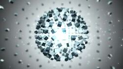 Globe Silver Background. Loopable Stock Footage