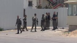 Palestinian protest at Israel goods in West Bank News Clip