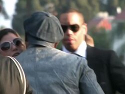 Samuel Jackson at the Iron Man 2 Premiere at El Captain Theater in Hollywood at the Celebrity Sightings in Los Angeles at Los Angeles CA. (Footage by WireImage Video/GettyImages) Stock Footage