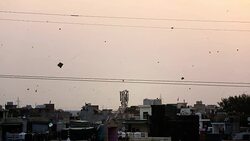Kites flying in the sky Stock Footage