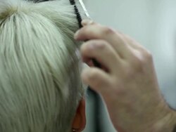 Haircut Stock Footage