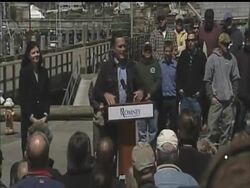 Speaking in New Hampshire Monday, GOP presidential candidate Mitt Romney told his supporters that he wishes President Barack Obama would start talking about something that people care about: the economy. News Clip