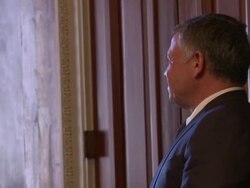 King Abdullah in Washington for meetings Stock Footage