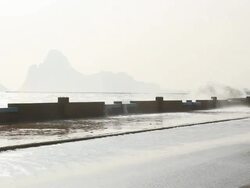 Coastal erosion Stock Footage