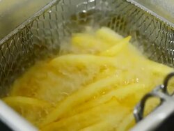 Fried Potatoes Stock Footage