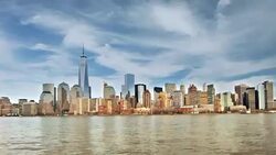 Skyscrapers in Lower Manhattan, New York City Stock Footage