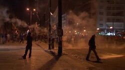 More clashes outside parliament as austerity debate continues News Clip