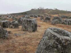WS Plain of Jars / Phonsavan, Laos Stock Footage