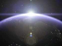 Earth 02 Sun rise around the Equator Stock Footage