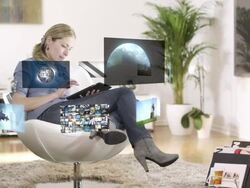 Woman using tablet PC Stock Footage