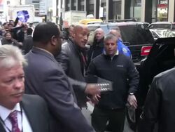 Dwayne 'The Rock' Johnson at Radio City Music Hall Stock Footage