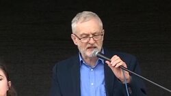 Jeremy Corbyn Speaks to NHS Protesters News Clip