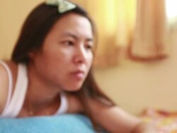 Woman using laptop Stock Footage