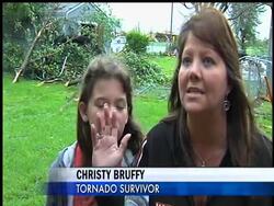 Residents in the town of Joplin, Missouri are shaken and soggy from last night's massive tornado that killed 89 people and tore a 6-mile path cross the state.  Resident Ken Binkley laments, "What the tornado didn't get yesterday. The rain is getting today." News Clip