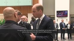 Prince William visiting emergency services News Clip