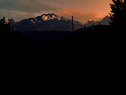 Kangchenjunga Range at first light. Stock Footage