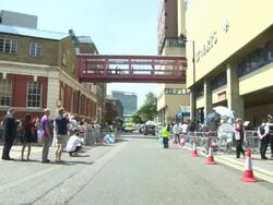 ATMOSPHERE - St Mary's Hospital, Paddington Stock Footage