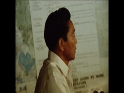 SYND 7-8-72 PRESIDENT MARCOS WARNS OF FOOD RIOTS AFTER FLOODS News Clip