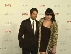Eli Roth, Victoria Asher at the LACMA Hosts Inaugural Art + Film Gala Honoring Clint Eastwood And John Baldessari Presented By GUCCI at Los Angeles CA.  Stock Footage