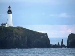Lighthouse along Oregon Coast Stock Footage