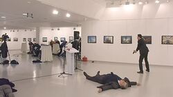 CLEAN : Turkey policeman assassinates Russia envoy at art show News Clip