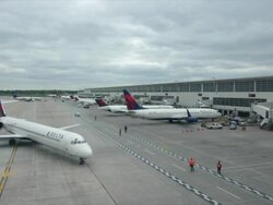 Detroit Metro Airport Ranks 12 in North America Stock Footage