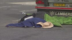 Migrants Crisis - Lorry at Motorway Service Station News Clip