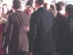 Guy Ritchie & Jacqui Ainsley at the Sherlock Holmes A Game Of Shadows Premiere in Westwood Stock Footage