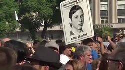 CLEAN : Argentines commemorate the 40th anniversary of the military coup News Clip