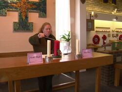 Candles Lit in Memory of Shot Police Officers News Clip