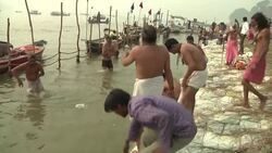 Hindu faithful prepare for dip in holy rivers during Maha Kumbh pilgrimage News Clip