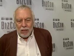 INTERVIEW - Nolan Bushnell (Atari Founder, Entrepreneur) talks about the reason behind his panel session, gaming, the innovation of technology in educatio Stock Footage