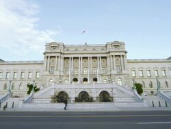 Library of Congress Day DC Stock Footage