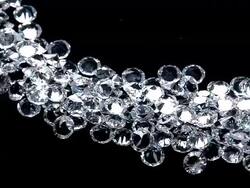 CU Shot of Diamonds turning / Vieux Pont, Normandy, France  Stock Footage