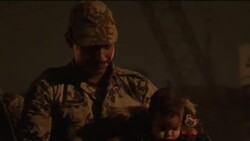 Protesters, families, children celebrating with troops News Clip