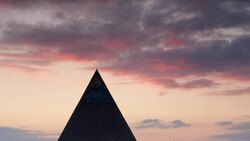 Central Asia, Kazakhstan, Astana,  Palace of Peace and Reconciliation pyramid Stock Footage