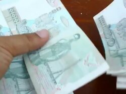 money counting Stock Footage