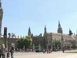 Big Ben, Olympic London General Views on July 21, 2012 in London, England (Footage by Getty Images) Stock Footage