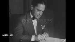 Benito Mussolini signing paper Instructional Video