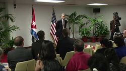 US and Cuban officials ended on Wednesday the first day of historic talks between both governments in Havana. News Clip