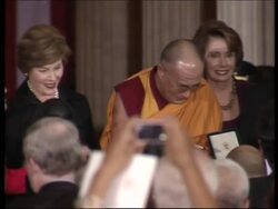Dalai Lama receives a Congressional Gold Medal News Clip