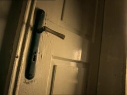 CU, man opening door with key, Slovenia Stock Footage