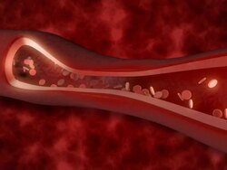 Contraction of blood vessels Stock Footage