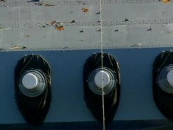 CU AERIAL ZO USS North Carolina Battleship Museum / North Carolina, United States Stock Footage