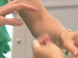 ATMOSPHERE: Angie Harmon Hosts PANDORA Mother's Day Event at the Angie Harmon Hosts PANDORA Mother's Day Event at Santa Monica CA. (Footage by WireImage Video/GettyImages) Stock Footage