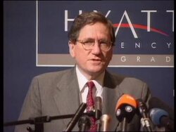 Yugoslavia - Holbrooke speaks on Kosovo crisis News Clip