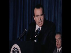 SYND 18/10/1970 PRESIDENT NIXON CAMPAIGNING IN VERMONT AND NEW JERSEY AFTER DEMONSTRATIONS AT VERMONT AIRPORT News Clip