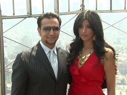 Reshma Shetty and Gulshan Grover Stock Footage