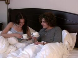 (HD1080i) Morning Kiss Stock Footage