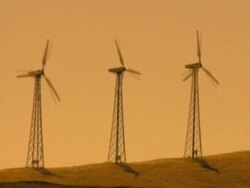 Wind Power Gold (DV) Stock Footage